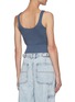 Back View - Click To Enlarge - T BY ALEXANDER WANG - Cotton Blend Ribbed Knit Tank Top