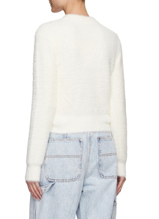 Back View - Click To Enlarge - T BY ALEXANDER WANG - FAUX FUR CREWNECK PULLOVER