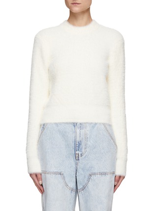 Main View - Click To Enlarge - T BY ALEXANDER WANG - FAUX FUR CREWNECK PULLOVER