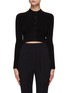 Main View - Click To Enlarge - T BY ALEXANDER WANG - CHENILLE JACQUARD CROPPED CARDIGAN