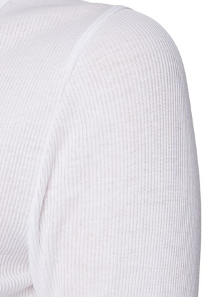  - NINETY PERCENT - Organic Cotton Ribbed Long Sleeve Top
