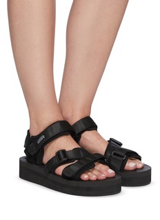 platform velcro sandals