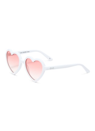 Main View - Click To Enlarge - SONS + DAUGHTERS - Lola' Acetate Heart Frame Kids Sunglasses