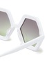 Detail View - Click To Enlarge - SONS + DAUGHTERS - Honey' Acetate Hexagonal Frame Kids Sunglasses