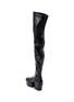 Detail View - Click To Enlarge - PRADA - STIVALETTI OVER THE KNEE ECO NAPPA STRETCH LEATHER BOOTS