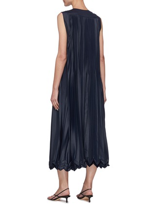 Back View - Click To Enlarge - 3.1 PHILLIP LIM - Sleeveless V-neck Pleated Maxi Dress