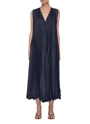 Main View - Click To Enlarge - 3.1 PHILLIP LIM - Sleeveless V-neck Pleated Maxi Dress