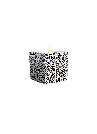 Main View - Click To Enlarge - LIGNE BLANCHE - Keith Haring 'Black Pattern' Square Perfumed Candle