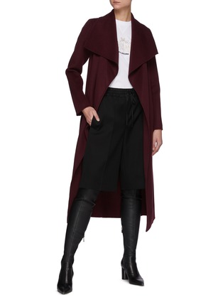 Figure View - Click To Enlarge - MACKAGE - Mai' Double Face Wool Belted Waterfall Collar Coat