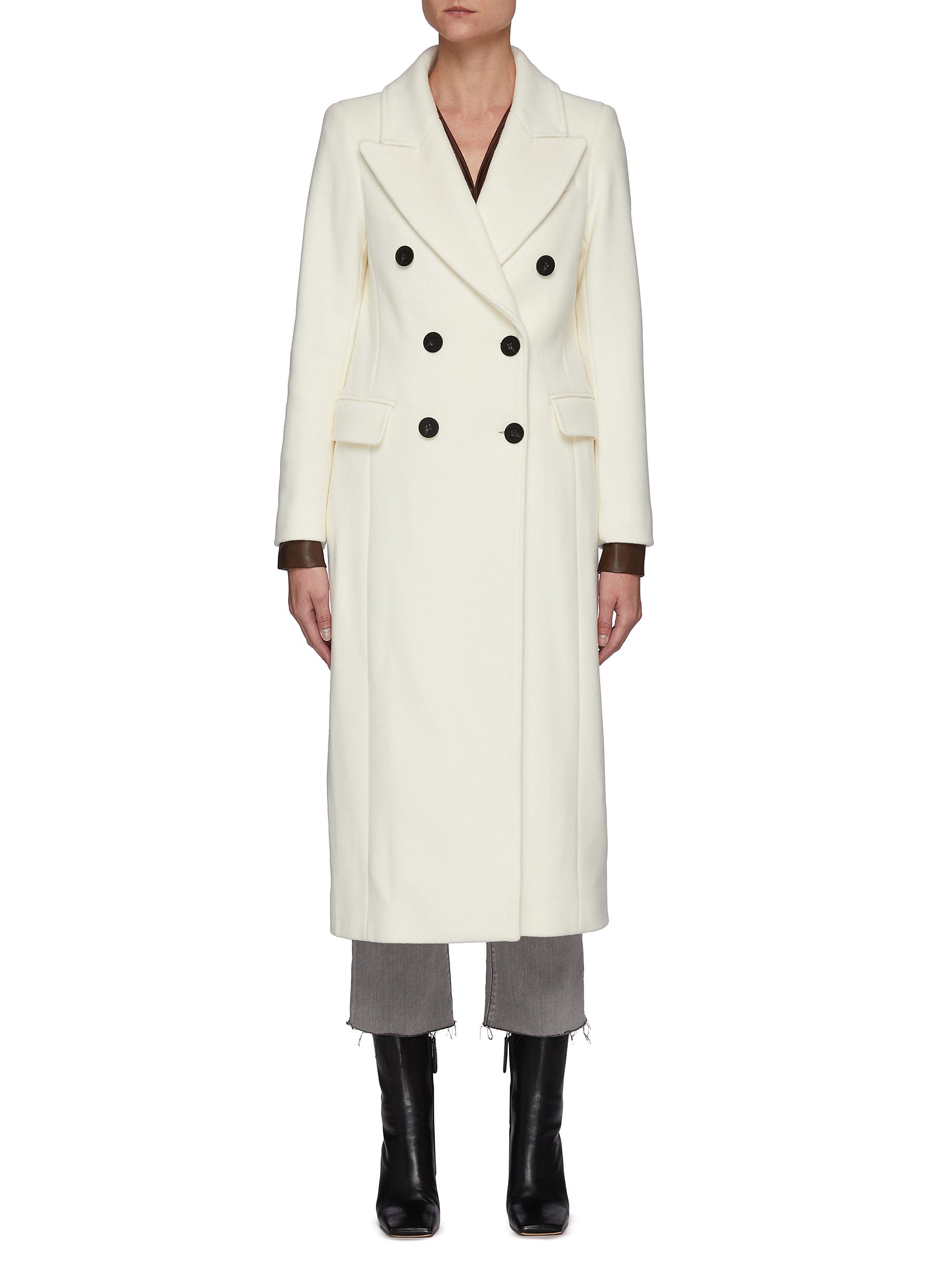 women's wool single breasted coats