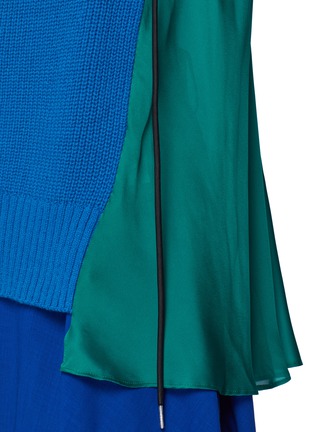  - SACAI - Knit Front Satin Back Pullover