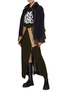 Figure View - Click To Enlarge - SACAI - Asymmetrical Front Slit Zip Long Skirt
