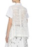 Back View - Click To Enlarge - SACAI - Embroidered Message Lace Back Shirt