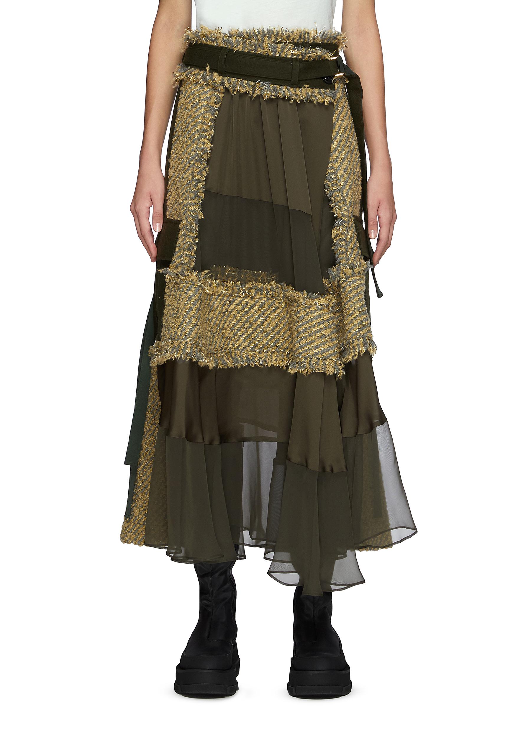 leather pleated skirt new look