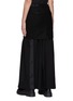Back View - Click To Enlarge - SACAI - Wool Overlay Appliqued Maxi Skirt