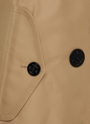  - SACAI - Hybrid Puffer Cotton Blend Trench Coat With Elongated Waist Belt