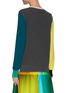 Back View - Click To Enlarge - AKRIS - LONG SLEEVES COLOUR BLOCK CASHMERE SWEATER