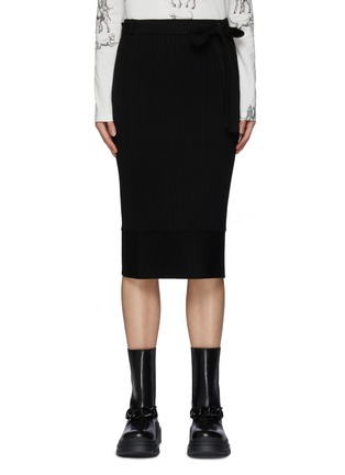 Main View - Click To Enlarge - 3.1 PHILLIP LIM - Variegated Rib Tie Waist Skirt