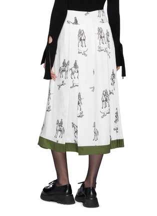 Back View - Click To Enlarge - 3.1 PHILLIP LIM - Hunting Print Pleated Skirt