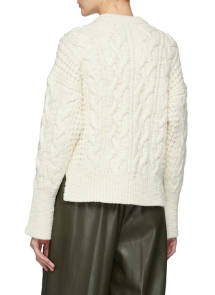 Back View - Click To Enlarge - 3.1 PHILLIP LIM - Chunky Knit Zip-Up Cardigan