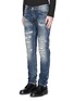 Front View - Click To Enlarge - - - 'Gold 14' distressed jeans