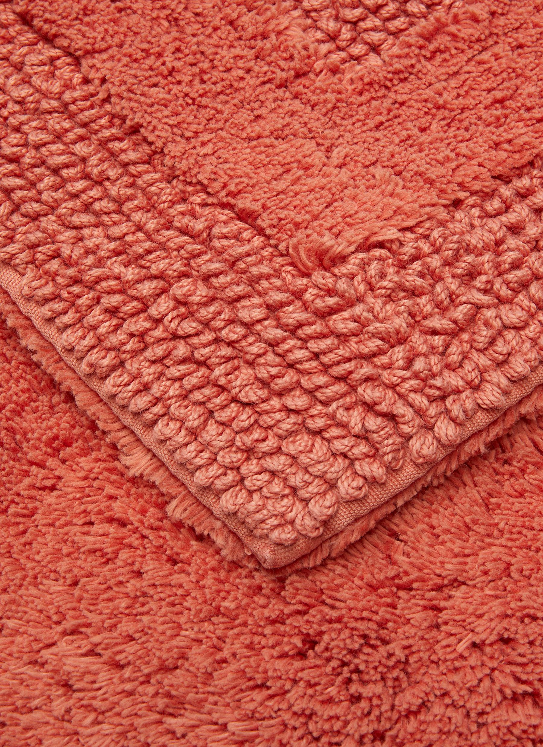 SUPER PILE SMALL REVERSIBLE BATH MAT – TERRACOTTA