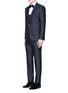 Figure View - Click To Enlarge - - - Diamond jacquard wool-silk three piece tuxedo suit