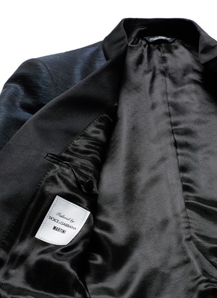  - - - 'Martini' stripe jacquard tuxedo blazer and waistcoat set