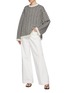 Figure View - Click To Enlarge - TOTEME - Flared Sleeve Norwegian Knit Wool Sweater