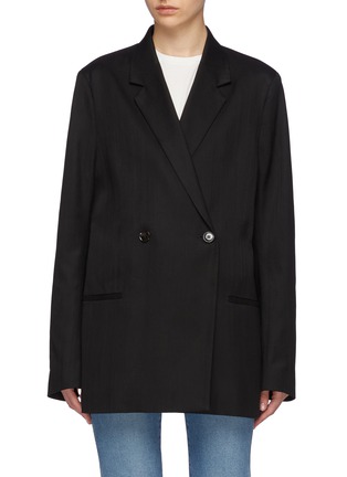 Main View - Click To Enlarge - TOTEME - Double-breast Oversized Wool Blazer