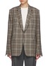 Main View - Click To Enlarge - TOTEME - Single-breast Check Wool Blend Blazer