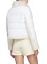 Back View - Click To Enlarge - SHOREDITCH SKI CLUB - Lena' Puffer Panelled Lambskin Shearling Cropped Jacket