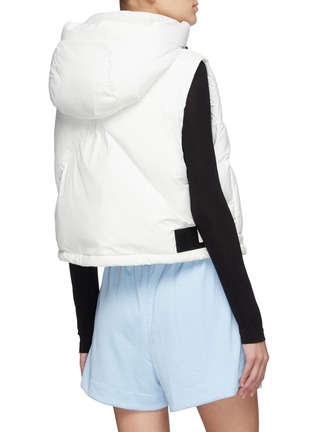 Back View - Click To Enlarge - SHOREDITCH SKI CLUB - Alderney' Hooded Cropped Puffer Vest