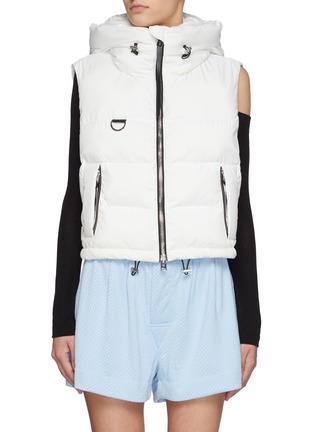 Main View - Click To Enlarge - SHOREDITCH SKI CLUB - Alderney' Hooded Cropped Puffer Vest