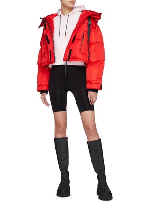 Figure View - Click To Enlarge - SHOREDITCH SKI CLUB - Willow' Utilitarian Hooded Short Puffer Jacket