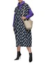 Figure View - Click To Enlarge - BALENCIAGA - Cursive Logo Print Sleeveless Cotton Dress