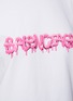  - BALENCIAGA - Dripping Logo Print Cotton T-shirt