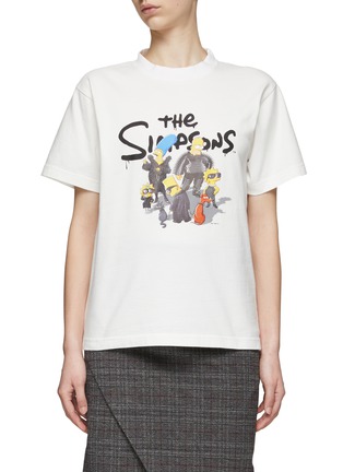 Main View - Click To Enlarge - BALENCIAGA - x The Simpsons Graphic Print Cotton T-shirt