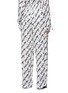 Back View - Click To Enlarge - BALENCIAGA - Cursive Logo Print Silk Pyjama Pants