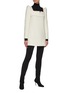 Figure View - Click To Enlarge - FFIXXED STUDIOS - Anna' Pointed Shoulder Dress Square Neck Wool Blend Dress