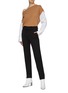 Figure View - Click To Enlarge - FFIXXED STUDIOS - Slim Fit Wrapped Waist Side Slit Cotton Blend Pants