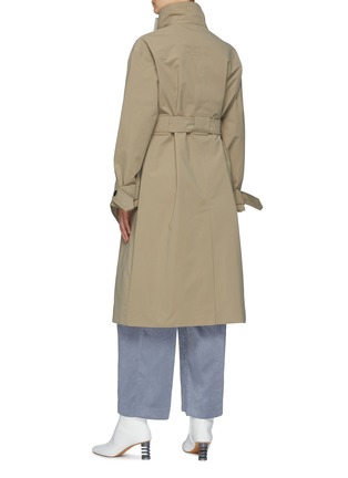 Back View - Click To Enlarge - FFIXXED STUDIOS - Belted Stand Collar Trench Coat
