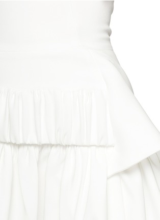 Detail View - Click To Enlarge - MATICEVSKI - 'Endearment' elastic band ruche strapless dress