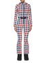 Main View - Click To Enlarge - PERFECT MOMENT - Gingham Star Print One-piece ski suit