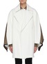 Main View - Click To Enlarge - JACQUES WEI - Cape Detail Double Breast Coat