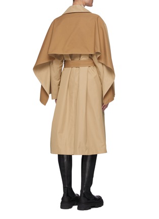 Back View - Click To Enlarge - JACQUES WEI - Flap Back Trench Coat