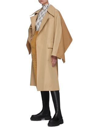 Figure View - Click To Enlarge - JACQUES WEI - Flap Back Trench Coat
