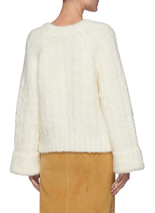 Back View - Click To Enlarge - JACQUES WEI - Mohair Long Sleeves Jumper