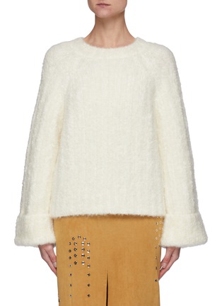 Main View - Click To Enlarge - JACQUES WEI - Mohair Long Sleeves Jumper