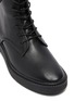VINCE - Kady Lace Leather Combat Ankle Boots